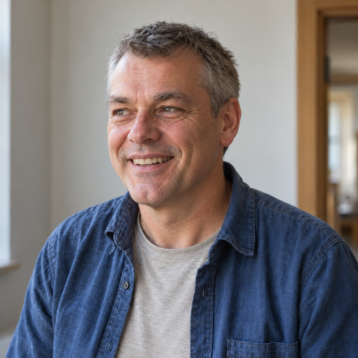 Portret van Bas